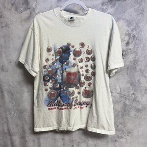 Vintage 90s Mark McGwire Starter T Shirt Mens Large 21x27 1998 MLB